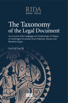 The Taxonomy of the Legal Document couverture de livre